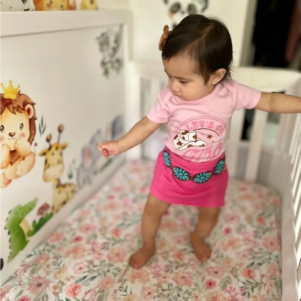 “Lets go girl” onesie cowgirl babygirl bodysuit